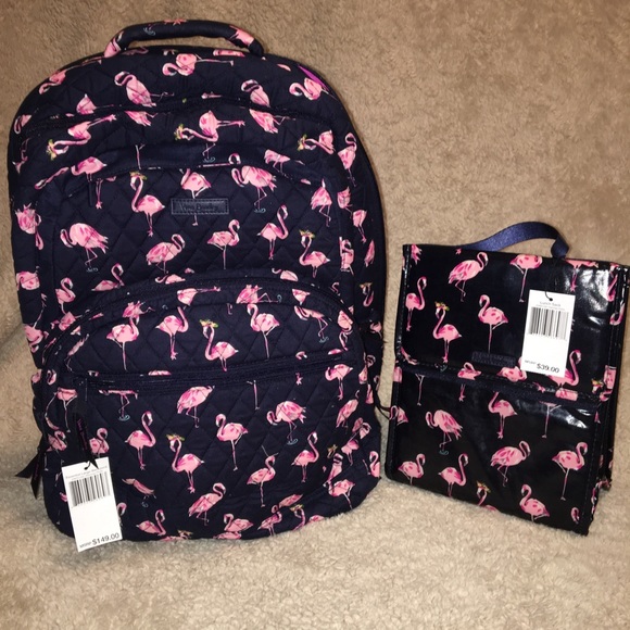 Vera Bradley Handbags - Vera Bradley Flamingo Large Backpack & Lunch Sack